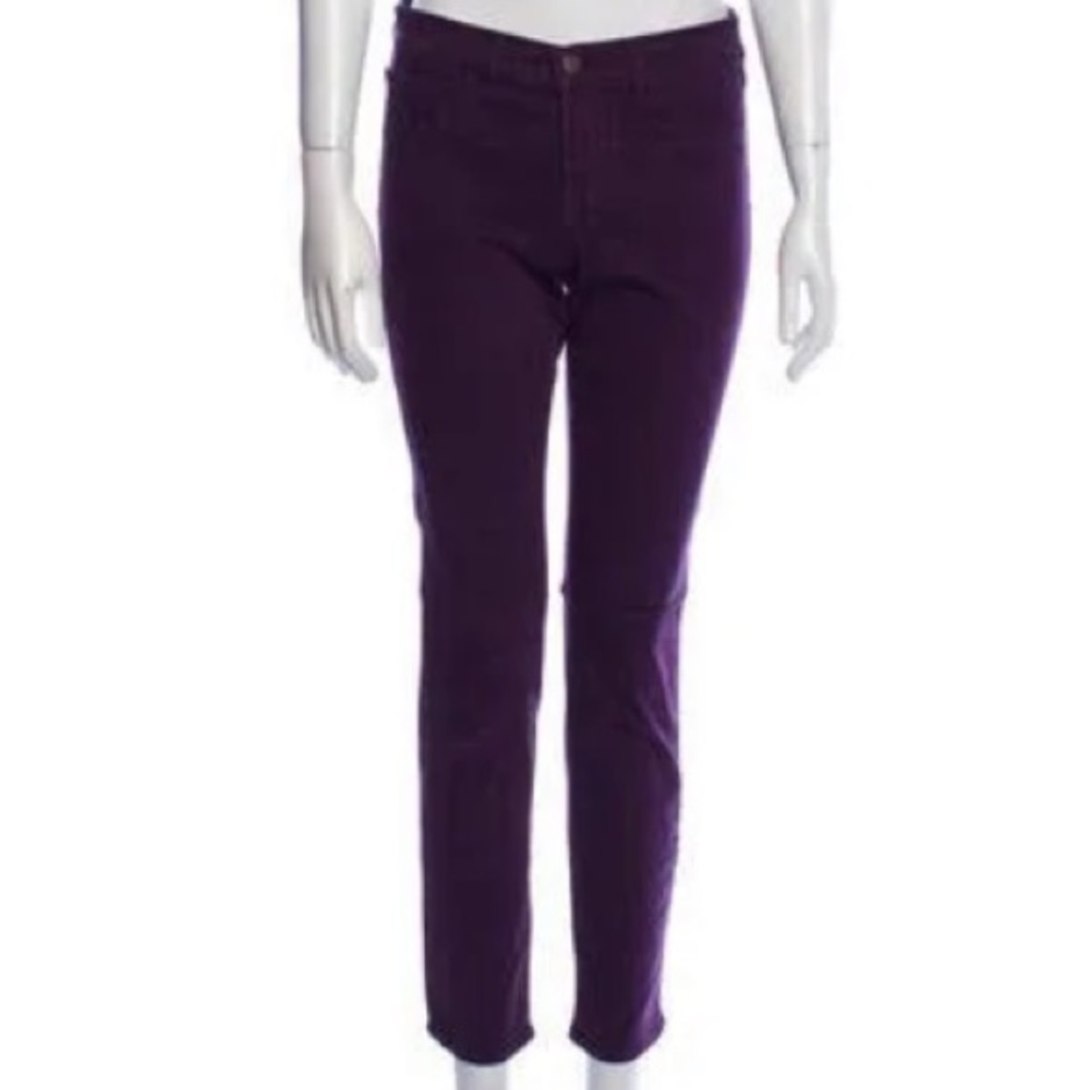 J brand purple mid rise